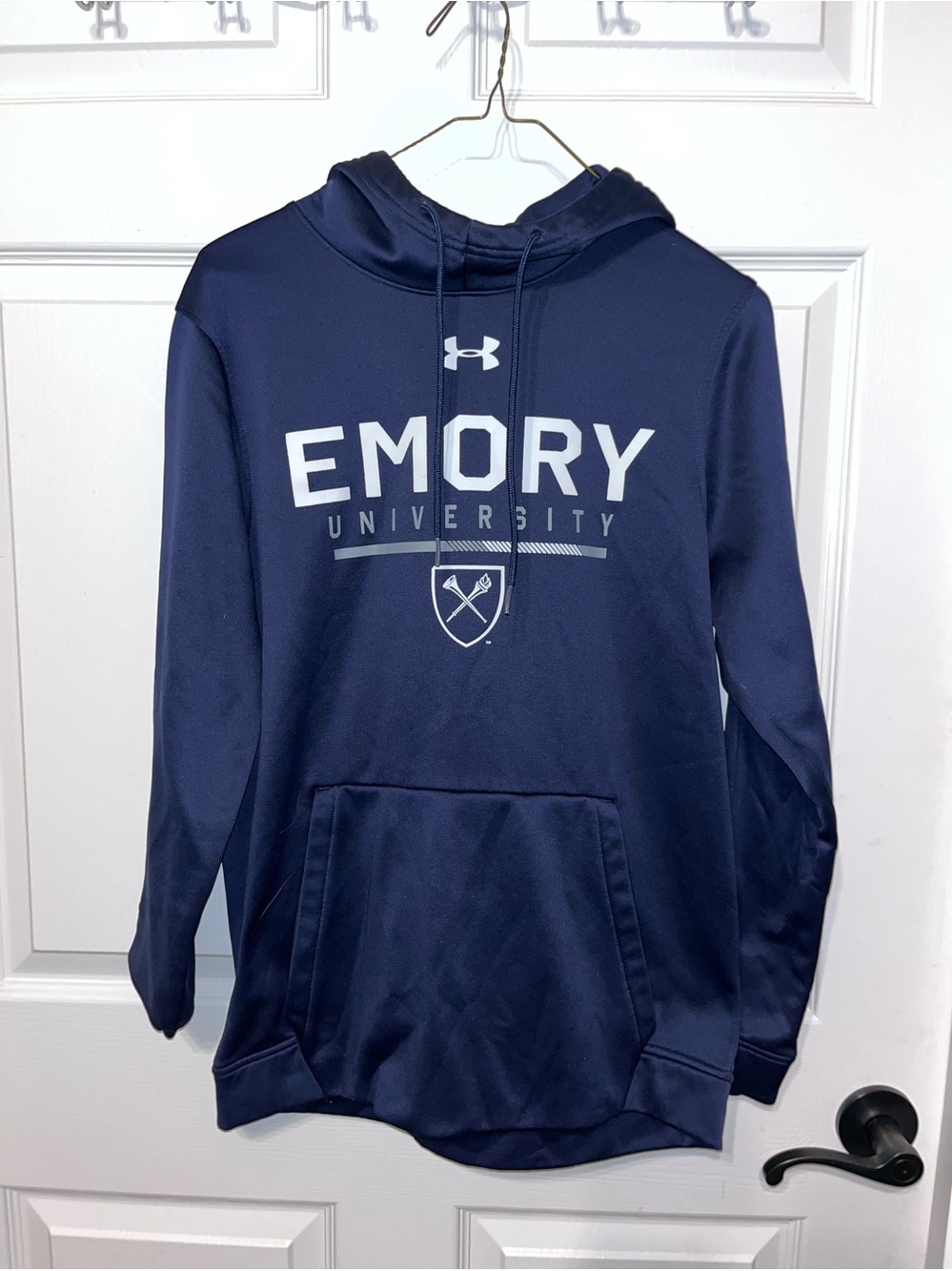 Under Armour Navy Emory University Pullover Hoodie